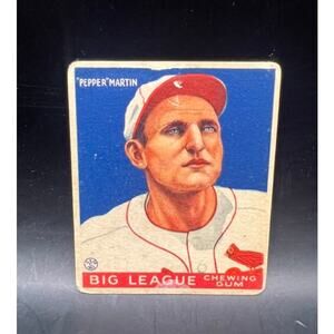 1933 Goudey Pepper Martin Rookie St. Louis Cardinals Gashouse Gang Wild Horse
